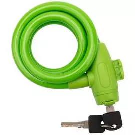 Замок Четыре сезона 79-0303 тросовый взломостойкий для велосипедов и колясок с ключом 100 см зеленый
