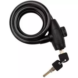 Замок Четыре сезона 79-0306 тросовый взломостойкий для велосипедов и колясок с ключом 100 см черный