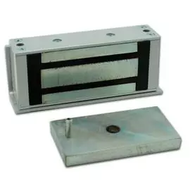 Замок Олевс М1-500 серый, 500 кг удержания, 12 В/0,5 А, уголок в комплекте