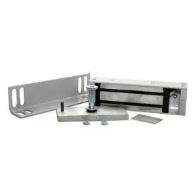 Замок электромагнитный Олевс М2-300 (серый) 300кг удержания, 12 В/0,33 А, 160х55х35мм, уголок в комплекте, цвет серый, отсек для контроллера Z-5R