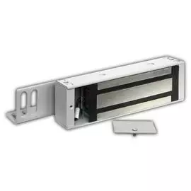 Замок электромагнитный Олевс М2-400 белый, 400кг удержания, 12 В/0,4 А, уголок в комплекте, отсек для контроллера Z-5R