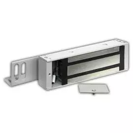 Замок Олевс М2-500 серый, 500кг удержания, 12 В/0,5 А, уголок в комплекте, отсек для контроллера Z-5R