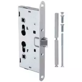 Замок Tantos FR-7250-PANIC-ZN-PB врезной с функцией "антипаника". Универсальный, с защёлкой