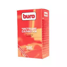 Запасной блок Buro BU-Zscreen к тубе с чистящими салфетками для экранов и оптики, 100шт.
