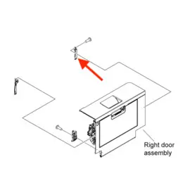 Запчасть HP RL1-2282 PLATE, RT. DOOR LINK FIXED, RR