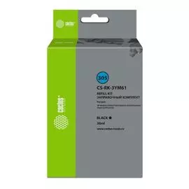 Заправочный комплект Cactus CS-RK-3YM61 №305 черный 30мл для HP DeskJet 2710/2120/2721/2722