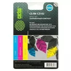 Заправочный комплект Cactus CS-RK-CZ102 многоцветный для HP DeskJet 2515/3515 (3*30ml)