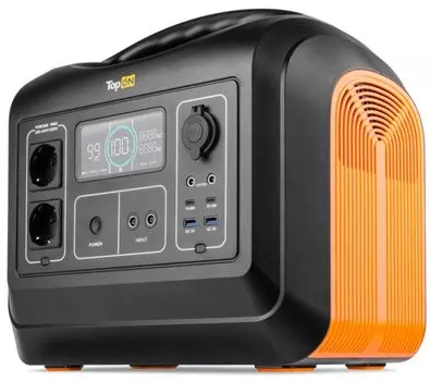 Аккумулятор внешний портативный TopOn TOP-X1800 1488Wh (465000mAh), 2*1800W (220-240V), авторозетка 12V 120W, 2*DC 12V 120W, 2*USB-C PD 60W, 2*USB QC