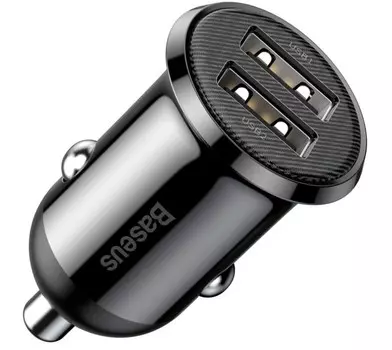 Зарядное устройство автомобильное Baseus CCALLP-01 24Вт, black