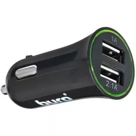Зарядное устройство автомобильное Buro XCJ-041-2.1A 2xUSB 2.1A+1A, черный
