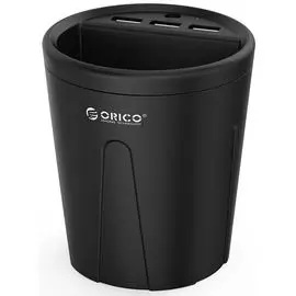Зарядное устройство автомобильное Orico UCH-C2-BK 2*USB 5V/2.4A1*USB 5V/1A Black