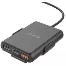 Зарядное устройство автомобильное Orico UCP-5P-BK QC3.0+5V2.4A*4, black