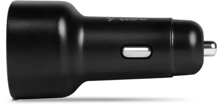 Зарядное устройство автомобильное TTEC 2CKP02LS Duo, PD 48W, USB-C+USB-A с кабелем USB-C-Lightning, цвет: черный