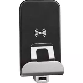 Зарядное устройство беспроводное BTicino KM4286CW2 LIVING NOW сстандарта Qi, 1000мА, 2 модуля, цвет песочный