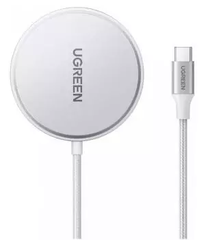 Зарядное устройство беспроводное UGREEN W703 Qi2 with MagSafe 15W(For iOS Device), цвет: белый