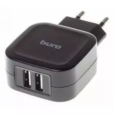 Зарядное устройство Buro TJ-278B 2xUSB, 3.4A, 5V, black