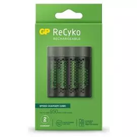 Зарядное устройство GP M451/100AAAHCE-2EB4 USB + 4 шт. АКБ 1000 мАч (ААА)