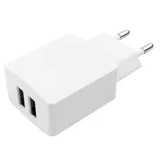 Зарядное устройство сетевое Cablexpert MP3A-PC-13 100/220V-5V, USB 2 порта, 2.1A, белый