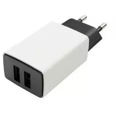 Зарядное устройство сетевое Cablexpert MP3A-PC-15 100/220V-5V, USB 2 порта, 2.1A