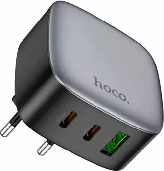 Зарядное устройство сетевое Hoco CS33A PD30W(TYPE-C TO TYPE-C) 17536 30W 3A+2.5A+2A+1.5A (PD+QC) 2xUSB/USB type-C универсальное серый