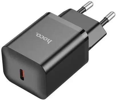Зарядное устройство сетевое Hoco N27 20W 3A+2.22A+1.67A (PD+QC+AFC) USB-C универсальное черный