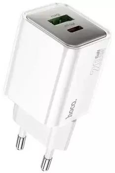 Зарядное устройство сетевое Hoco N46 Glorious Hoco 35301 20W 3A (PD+QC+AFC) USB-A/Type-C универсальное белый
