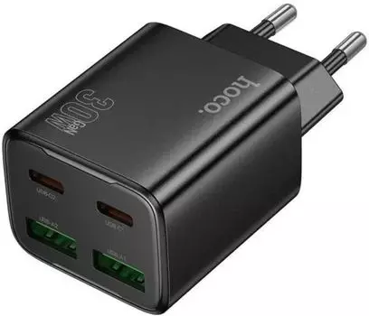 Зарядное устройство сетевое Hoco N56 Fundador Hoco 32492 30W 3A (PD) 2xUSB/USB type-C универсальное черный