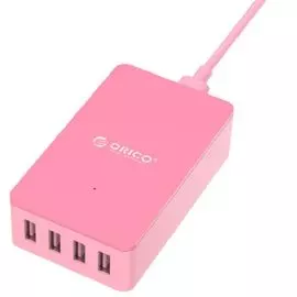 Зарядное устройство сетевое Orico CSE-4U розовый