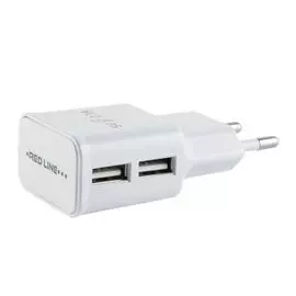 Зарядное устройство сетевое Red Line NT-2A УТ000009405 2 USB, 2.1A белый