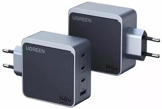 Зарядное устройство сетевое UGREEN X570 45575_ Nexode S 140W USB-A+3*USB-C GaN Tech Fast Charger EU, цвет: серый