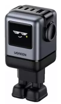 Зарядное устройство сетевое UGREEN X688 45515B в виде робота 100W 4-Port GaN USB-A+3*USB-C Fast Charger EU. Цвет: серый