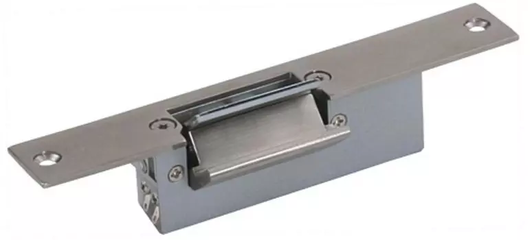 Защелка электромеханическая Smartec ST-SL133NO для стеклянных дверей, стекло от 12...14мм, НО, 12 VDC/200мА, t=-10...+55, влажность 10% - 90%, 160х25х