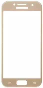 Защитное стекло Red Line УТ000012594 для Samsung Galaxy A3 (2017), 3D, tempered glass, золотая рамка
