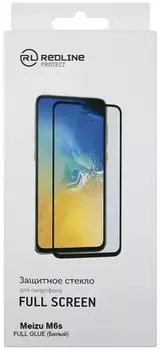 Защитное стекло Red Line УТ000014517 для Meizu M6s, tempered glass FULL GLUE, белая рамка