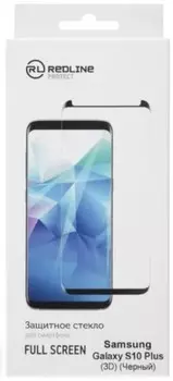 Защитное стекло Red Line УТ000017173 для Samsung Galaxy S10 Plus, 3D, tempered glass, чёрная рамка