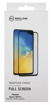 Защитное стекло Red Line УТ000020914 для Huawei Honor 30 Pro, 3D, tempered glass FULL GLUE, чёрная рамка
