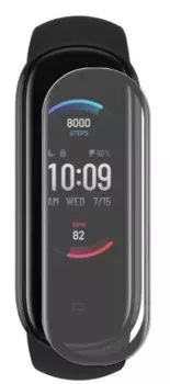 Защитное стекло Red Line УТ000024024 полимерное, PMMA для часов Amazfit Band 5 (3D), черная рамка
