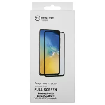 Защитное стекло Red Line УТ000025221 для Samsung Galaxy A02/A02s/A12/M12, tempered glass FULL GLUE, без рамки