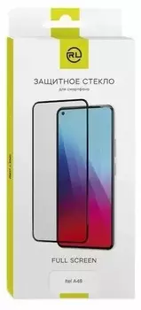 Защитное стекло Red Line УТ000028305 для Itel A48, tempered glass FULL GLUE, чёрная рамка