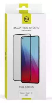 Защитное стекло Red Line УТ000030785 для Xiaomi Redmi 10/Redmi 10 (2022), 3D, tempered glass FULL GLUE, чёрная рамка
