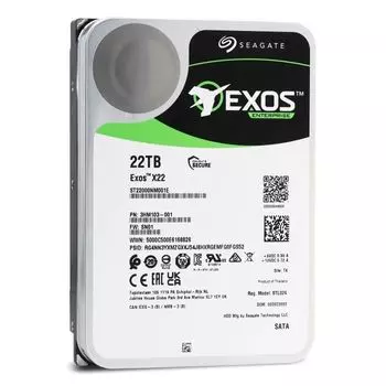 Жесткий диск 22TB SATA 6Gb/s Seagate ST22000NM001E Exos X22 3.5" 7200rpm 512MB