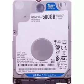 Жесткий диск 500GB SATA 6Gb/s Western Digital WD5000LPZX WD Blue 2.5" 5400rpm 128MB