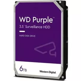 Жесткий диск 6TB SATA 6Gb/s Western Digital WD62PURX WD Purple Surveillance 3,5" 5640RPM 128MB DV&NVR
