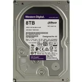 Жесткий диск 8TB SATA 6Gb/s Western Digital WD82PURX WD Purple Surveillance 3,5" 5640RPM 128MB DV&amp;NVR