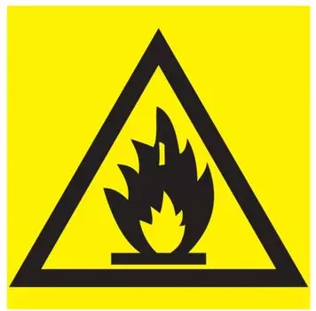 Знак наклейка IEK YPC20-POGOP-2-010 150х150мм "Пожароопасно"