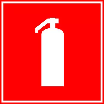 Знак TDM SQ0817-0024 150х150мм "Огнетушитель" (упак. 10 шт)