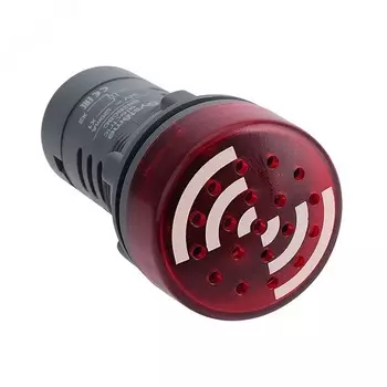 Зуммер Systeme Electric SB7KS2B4C с подсветкой красный 24В DC непрерывный звук