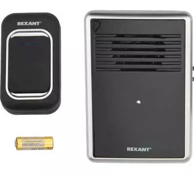 Звонок Rexant 73-0015 беспроводной c цифровым кодированием, влагозащищенной кнопкой IP44 и регулировкой громкости RX-30