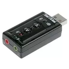 Звуковая карта USB 2.0 ASIA USB 8C V & V 849412 TRAA71 (C-Media CM108) 2.0 channel out 44-48KHz volume control (7.1 virtual channel) RTL