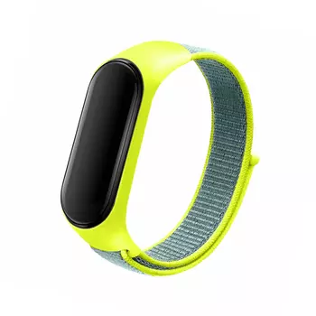 Сменный ремешок для Xiaomi Mi Band 6 нейлоновый (желтый)